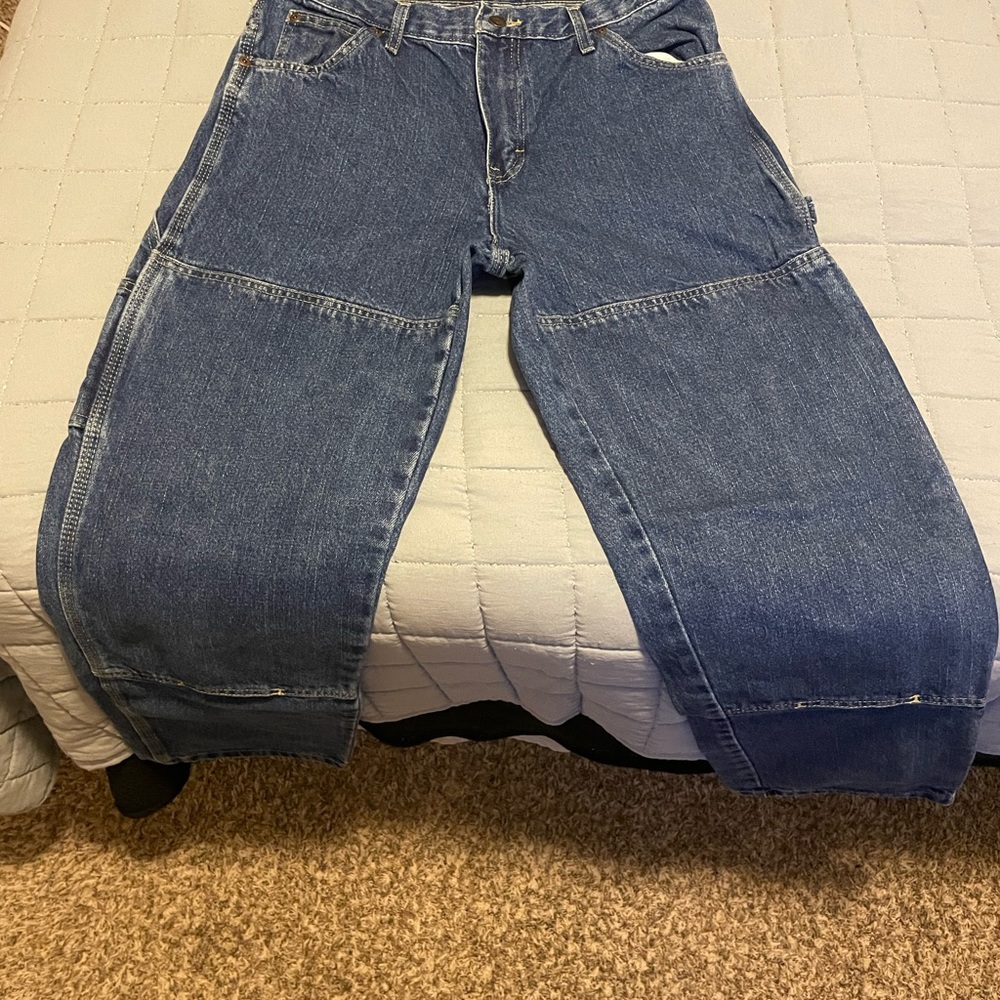 Men's Blue Double knee Dickies Vintage Jeans